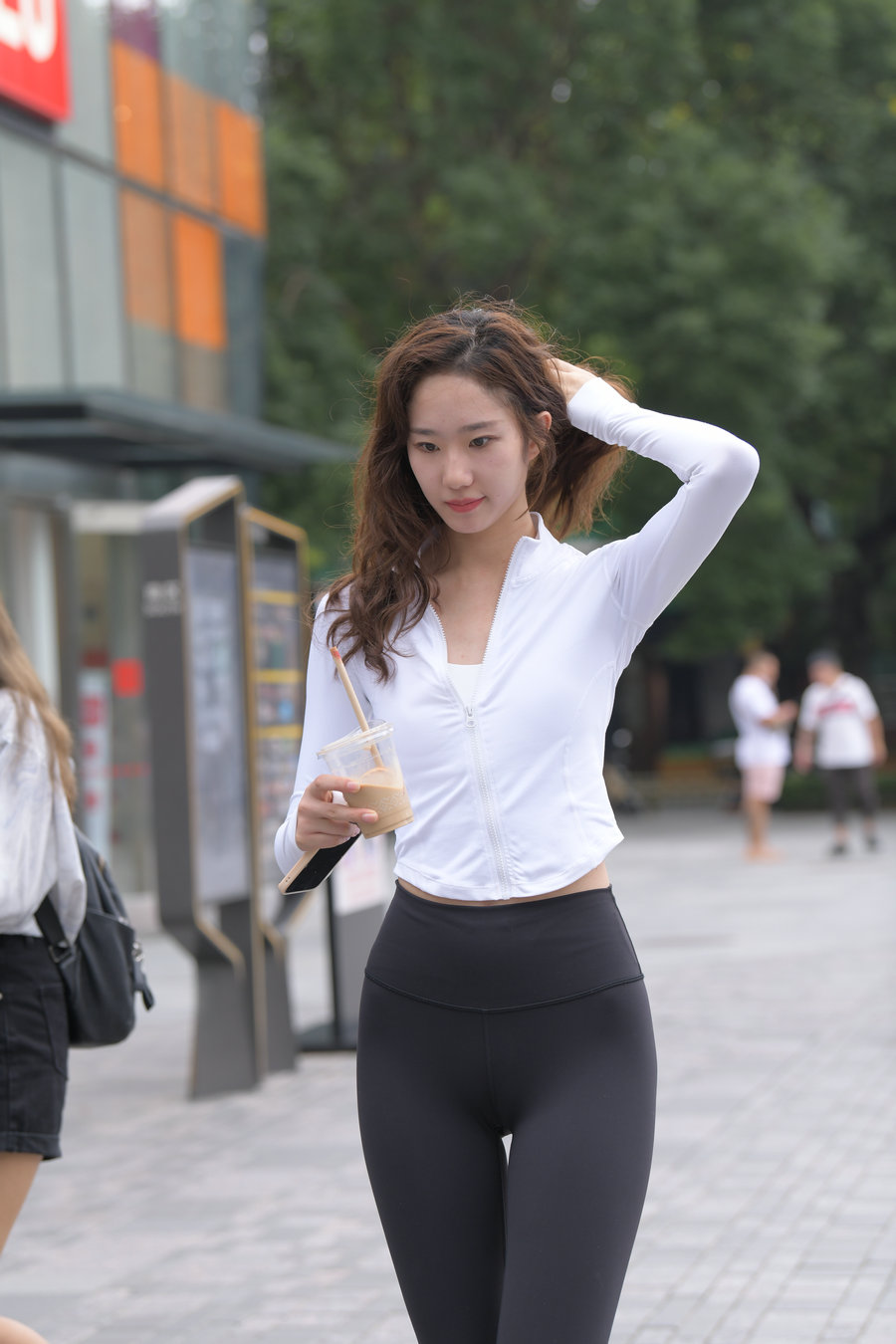 图片[3]-像刘亦菲的黑色瑜伽裤女孩J2237 340P1V-14.8GB-朵兔兔
