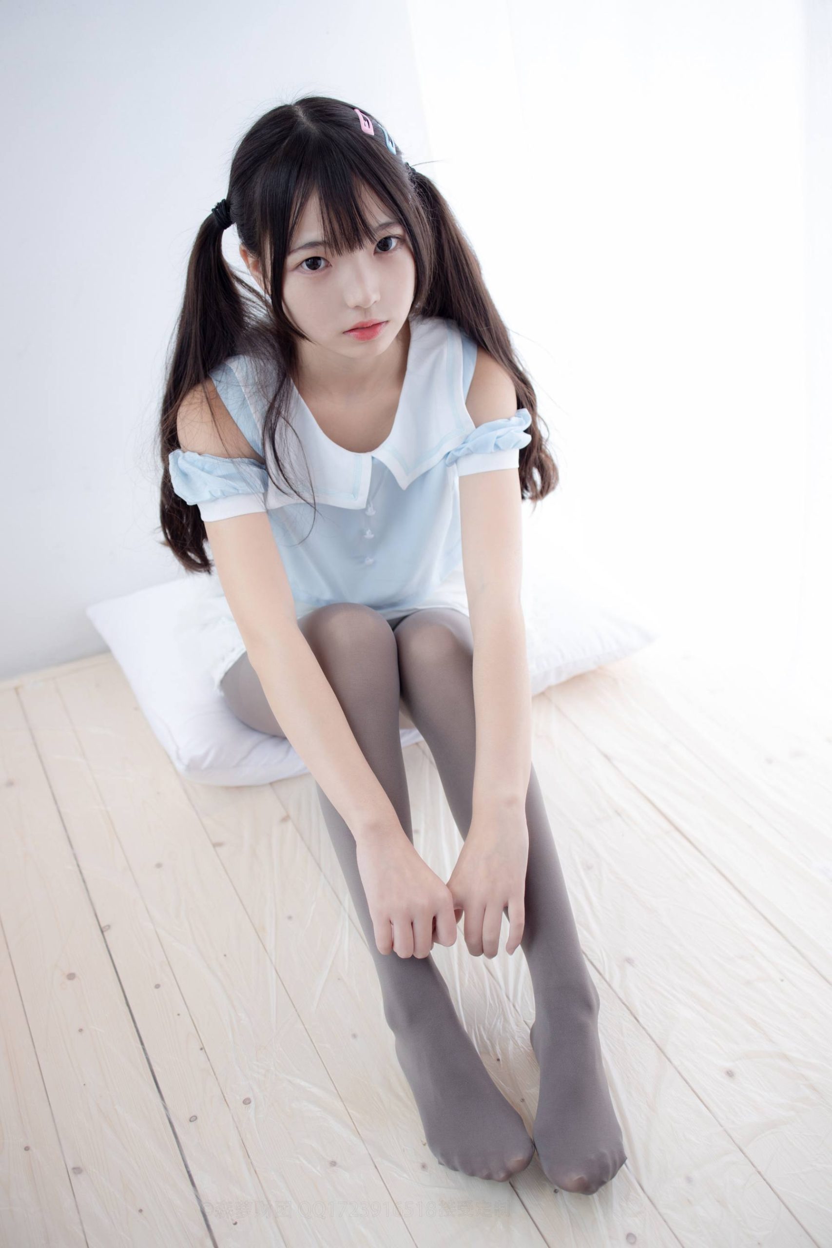 图片[3]-超级甜美的灰丝小姑娘【86P】20005-朵兔兔