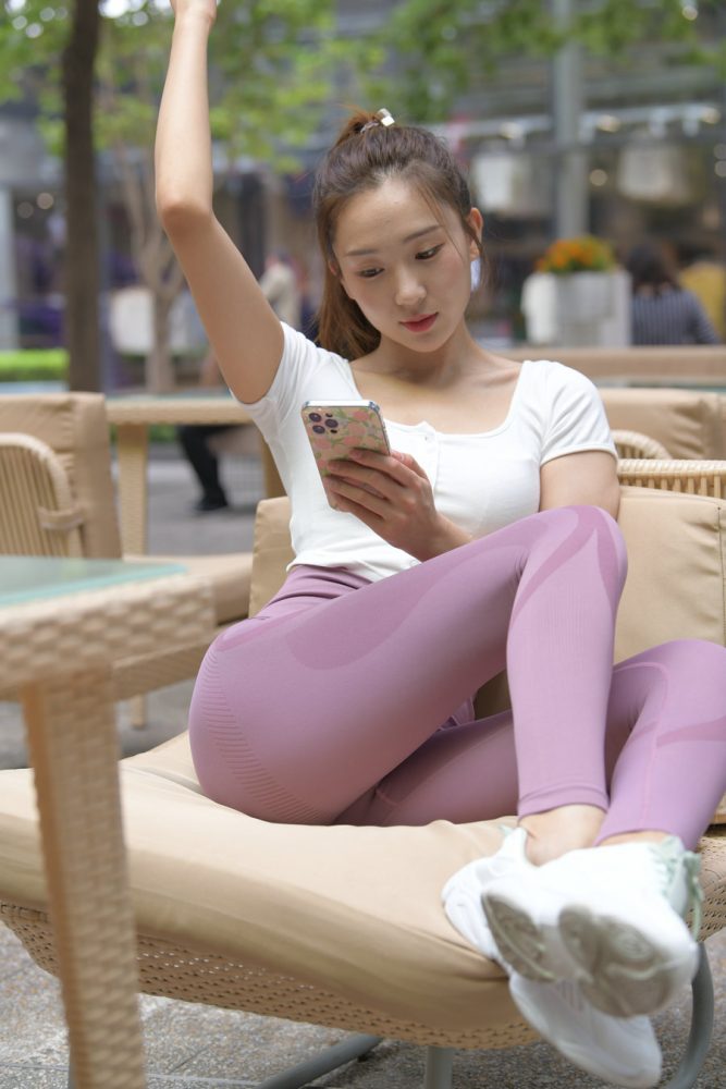图片[6]-香芋色瑜伽裤高马尾漂亮女孩J2206 545P1V-19.1GB-朵兔兔