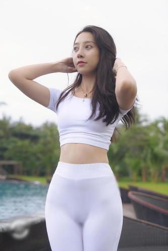图片[2]-白色瑜伽裤柔情女孩 J1406 554P2V-21.1GB-朵兔兔