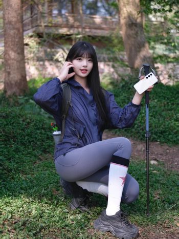图片[6]-爱爬山的瑜伽裤MM，太甜美了！~-朵兔兔
