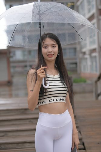 打伞的白色瑜伽裤女孩J2986 622P1V-22.06GB-朵兔兔