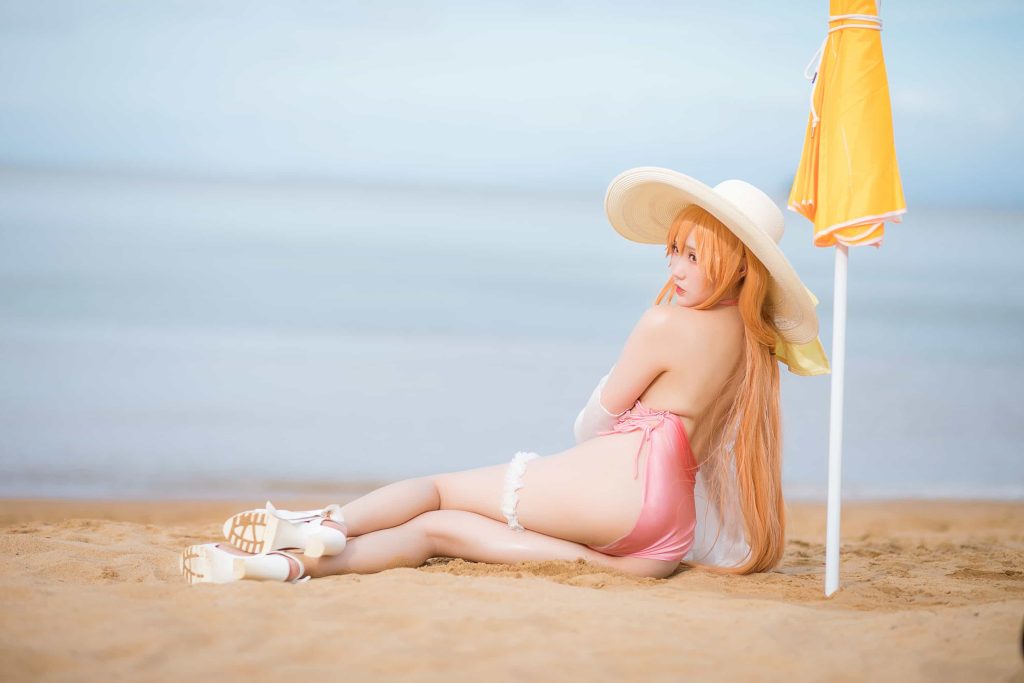 图片[2]-cos屋 32P瓜希酱 黎塞留 沙滩 cosplay二次元NO.031-朵兔兔